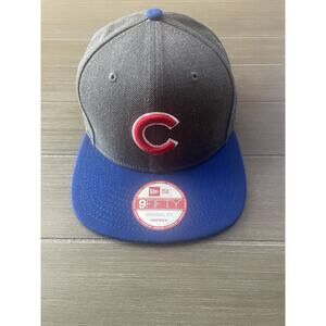 Chicago Cubs Hat Cap SnapBack New Era 9fifty Gray And Blue MLB